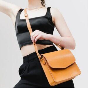 New! Portland Leather The Hawthorne Crossbody Bag